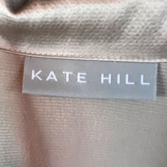 Kate Hill Womens Silk Button Down‎ Shirt Size 14 Y2K 90s Career Wear - Picture 2 of 6